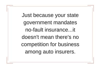 No-fault insurer competition